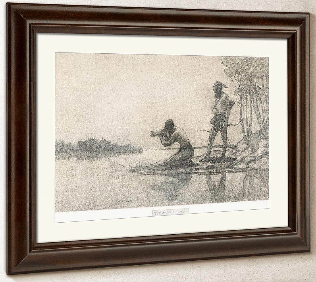 The Moose Call By NC Wyeth Fine Art Print