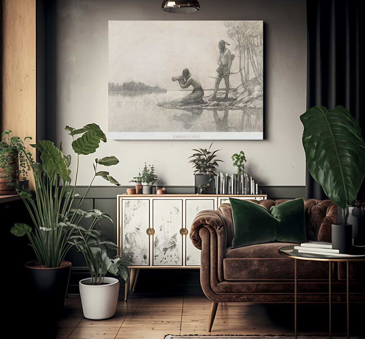 The Moose Call By NC Wyeth Fine Art Print