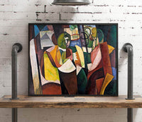 The Mother And Sister Of The Artist Painting Albert Gleizes Canvas Art Fine Art Print