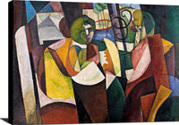 The Mother And Sister Of The Artist Painting Albert Gleizes Canvas Art Fine Art Print