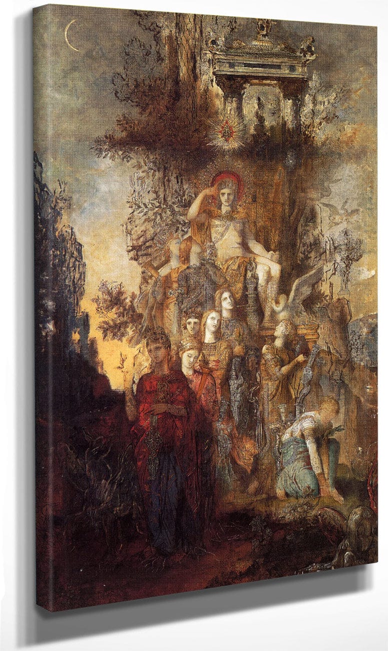 The Muses Leaving Their Father Apollo 1868 By Gustave Moreau Fine Art Print