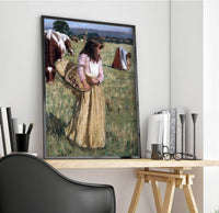 The Mushroom Gatherers Painting Henry Herbert La Thangue Canvas Art Fine Art Print