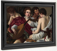 The Musicians 1595 By Caravaggio Fine Art Print