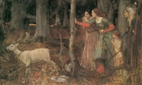The Mystic Wood By John Waterhouse Fine Art Print