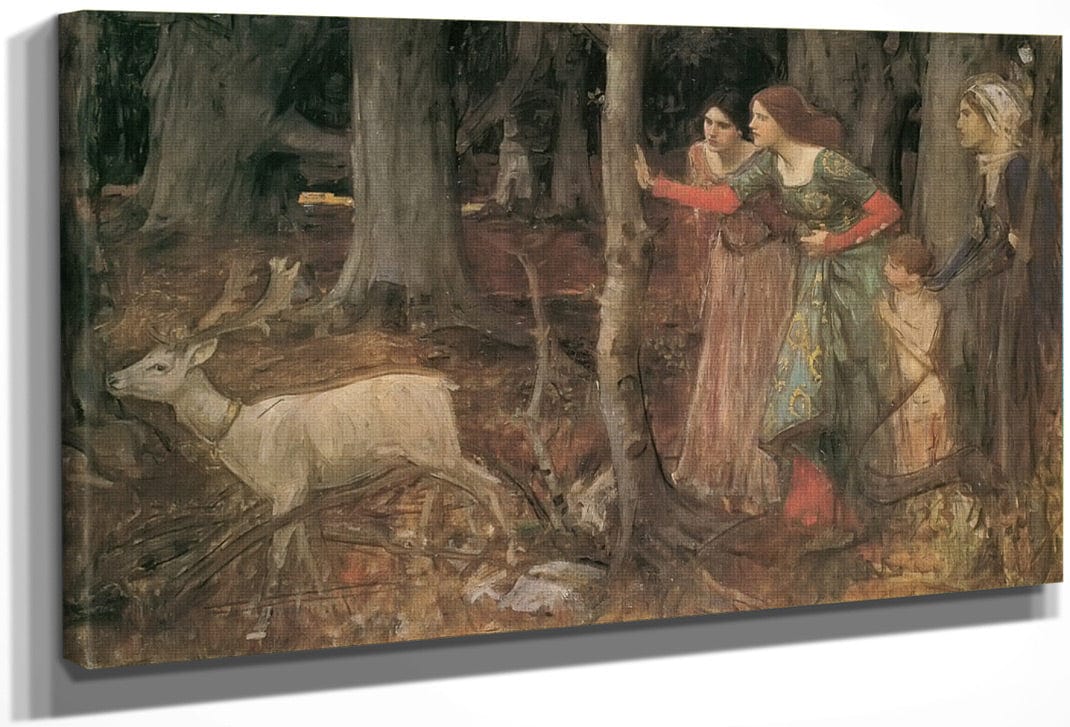 The Mystic Wood By John Waterhouse Fine Art Print