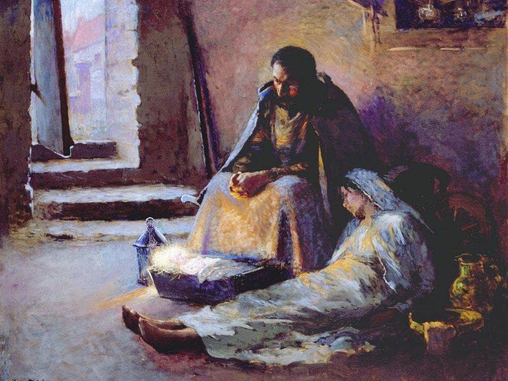The Nativity By Gari Melchers Fine Art Print