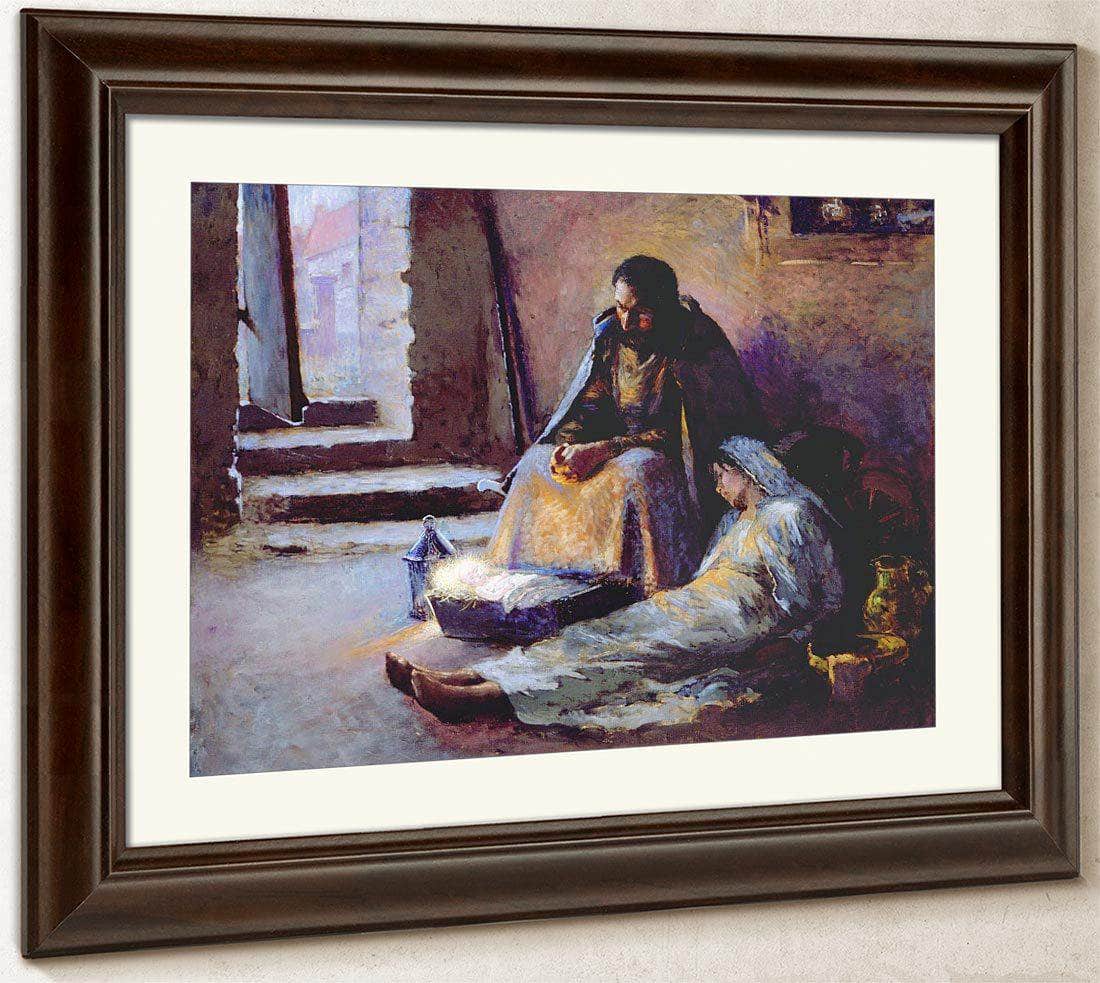 The Nativity By Gari Melchers Fine Art Print