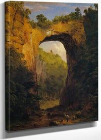 The Natural Bridge Virginia By Fredric Edwin Church Fine Art Print