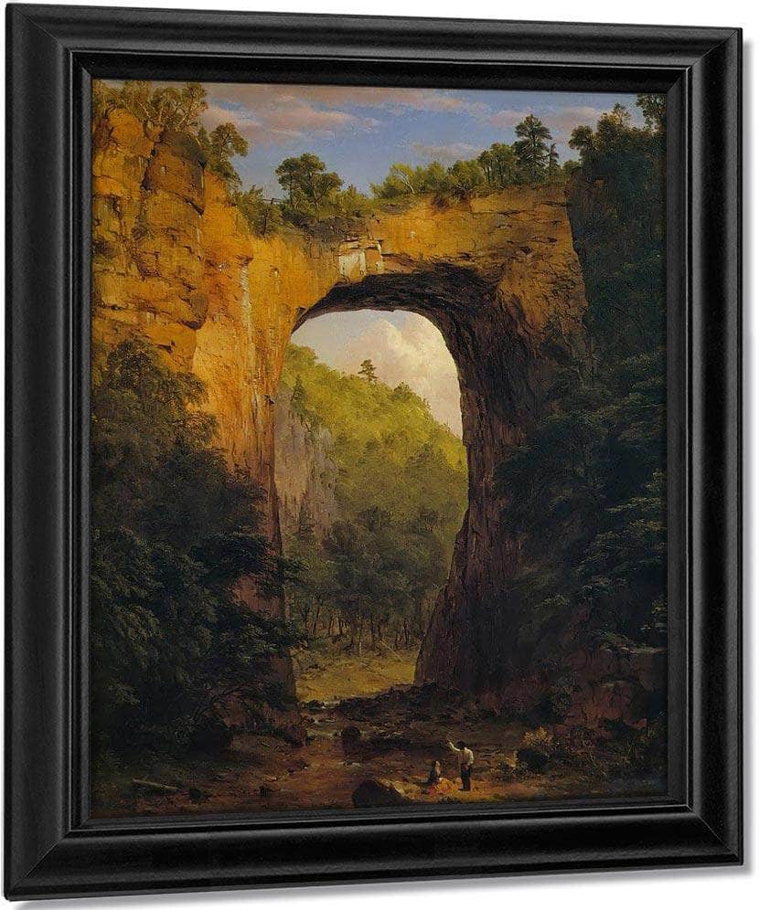 The Natural Bridge Virginia By Fredric Edwin Church Fine Art Print