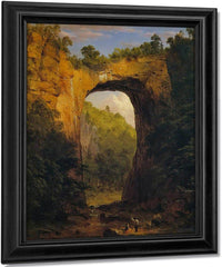 The Natural Bridge Virginia By Fredric Edwin Church Fine Art Print