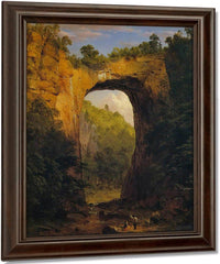 The Natural Bridge Virginia By Fredric Edwin Church Fine Art Print