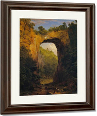The Natural Bridge Virginia By Fredric Edwin Church Fine Art Print