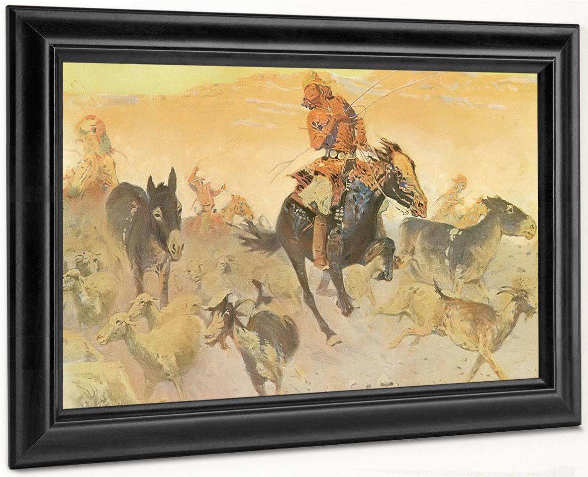 The Navajo Raid By Frederic Remington Fine Art Print