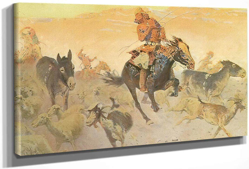 The Navajo Raid By Frederic Remington Fine Art Print