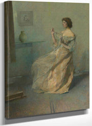 The Necklace By Thomas Wilmer Dewing Fine Art Print