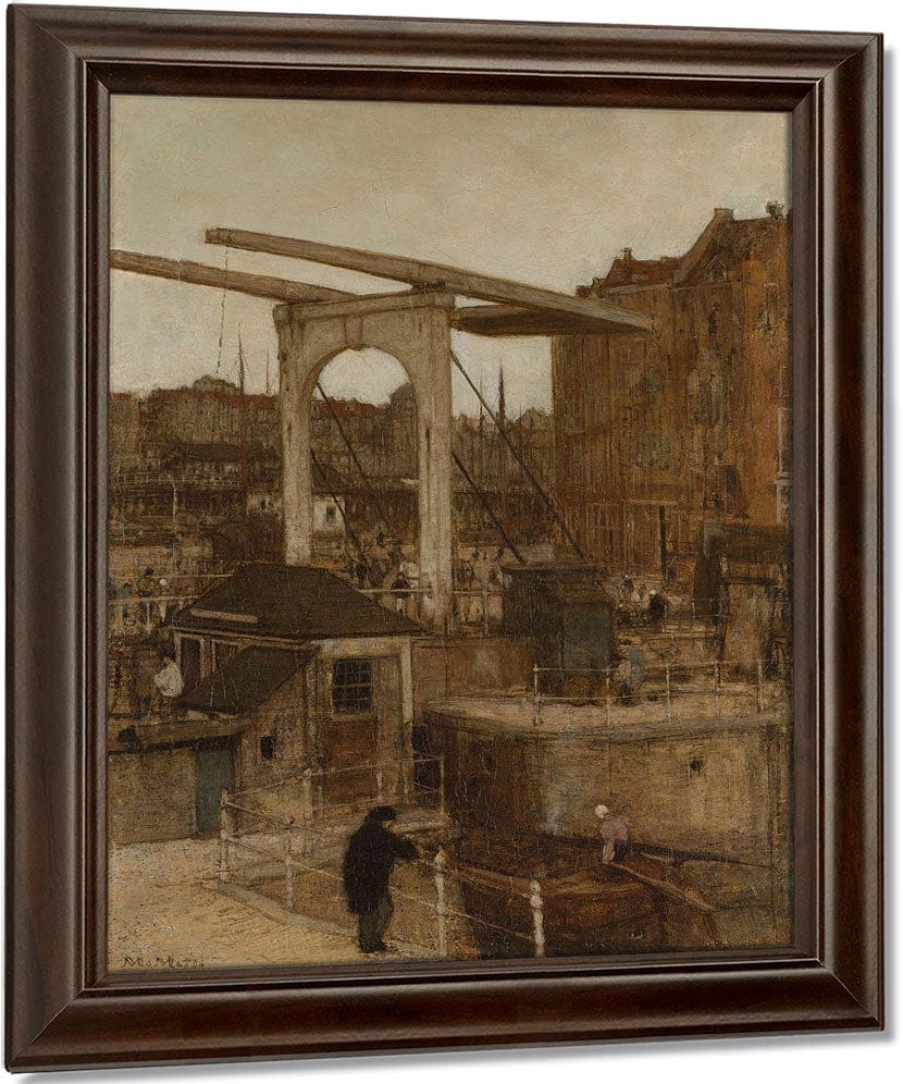 The New Haarlem Sluis At The Singel 1871 1 By Matthijs Maris Fine Art Print