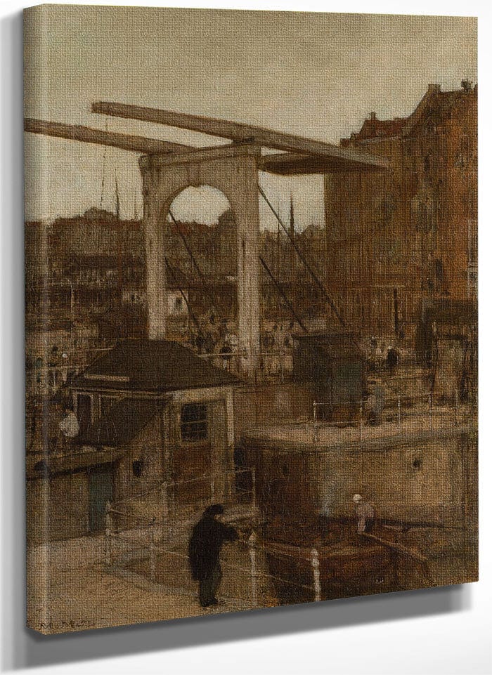 The New Haarlem Sluis At The Singel 1871 1 By Matthijs Maris Fine Art Print