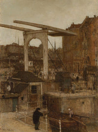 The New Haarlem Sluis At The Singel 1871 1 By Matthijs Maris Fine Art Print