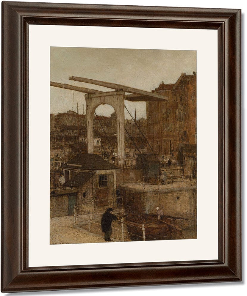 The New Haarlem Sluis At The Singel 1871 1 By Matthijs Maris Fine Art Print