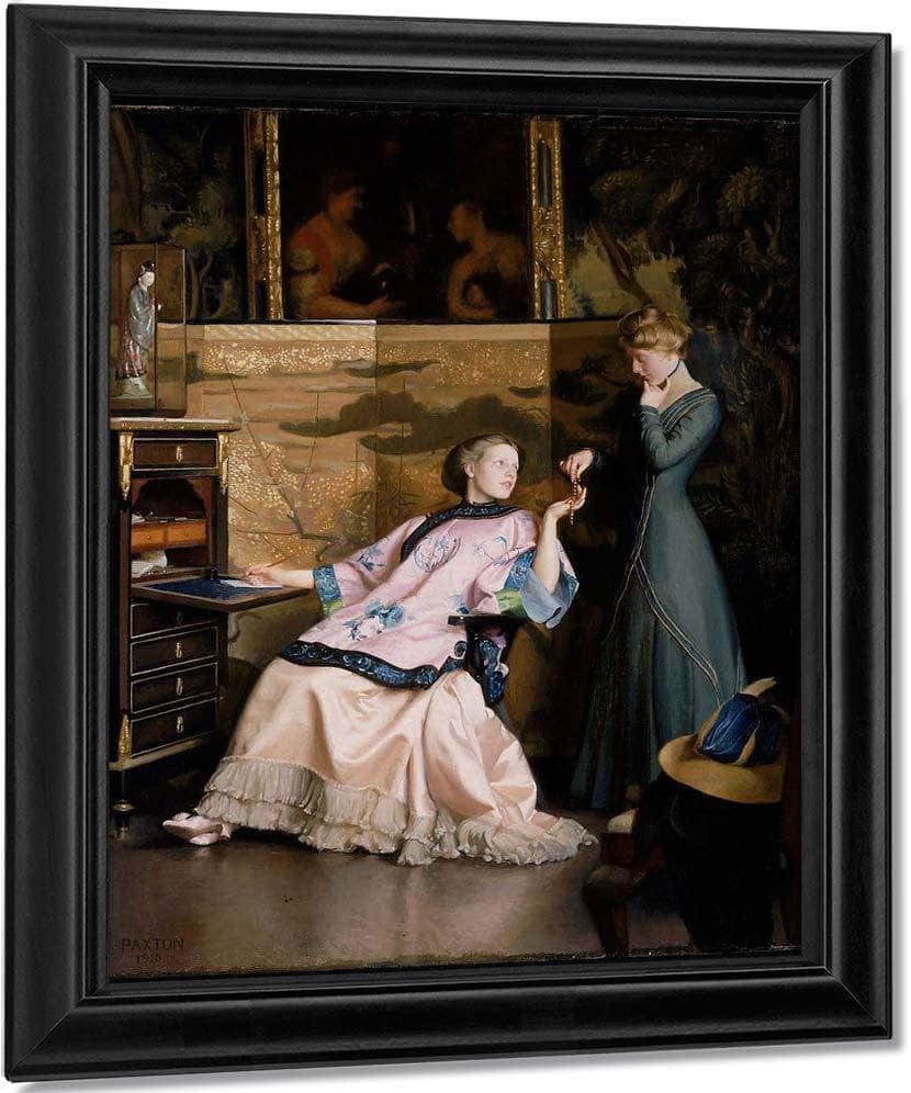 The New Necklace By William MacGregor Paxton Fine Art Print