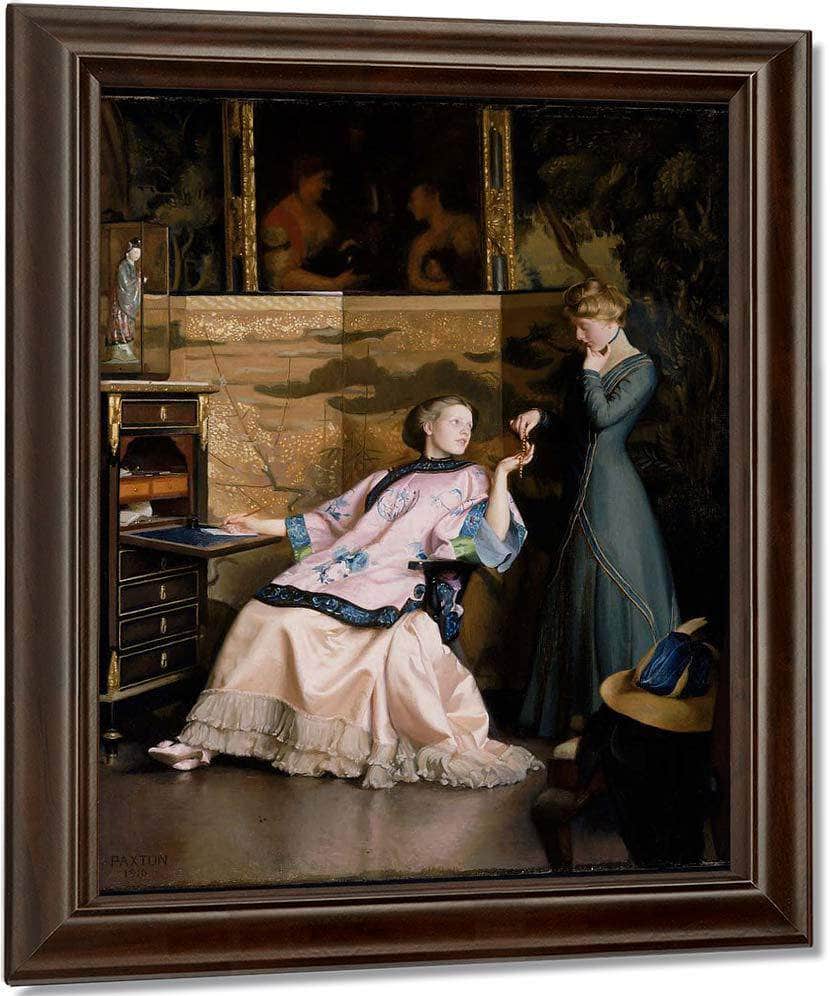 The New Necklace By William MacGregor Paxton Fine Art Print