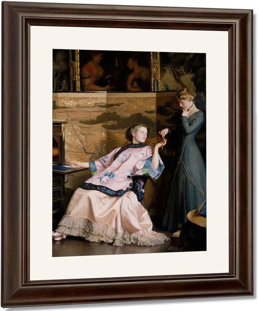 The New Necklace By William MacGregor Paxton Fine Art Print