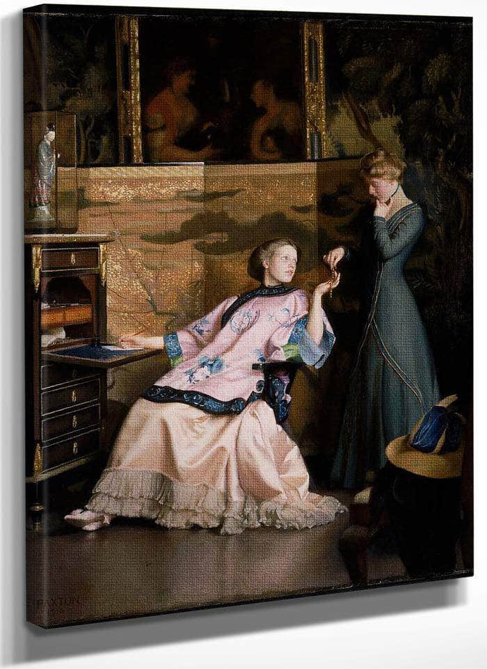 The New Necklace By William MacGregor Paxton Fine Art Print
