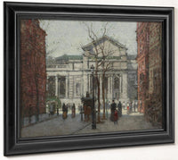 The New York Public Library By Paul Cornoyer Fine Art Print