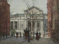 The New York Public Library By Paul Cornoyer Fine Art Print