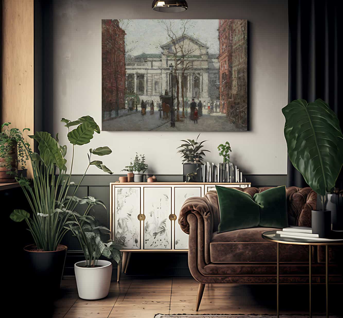 The New York Public Library By Paul Cornoyer Fine Art Print