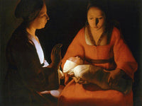 The Newborn Christ 1640 By Georges De La Tour Fine Art Print