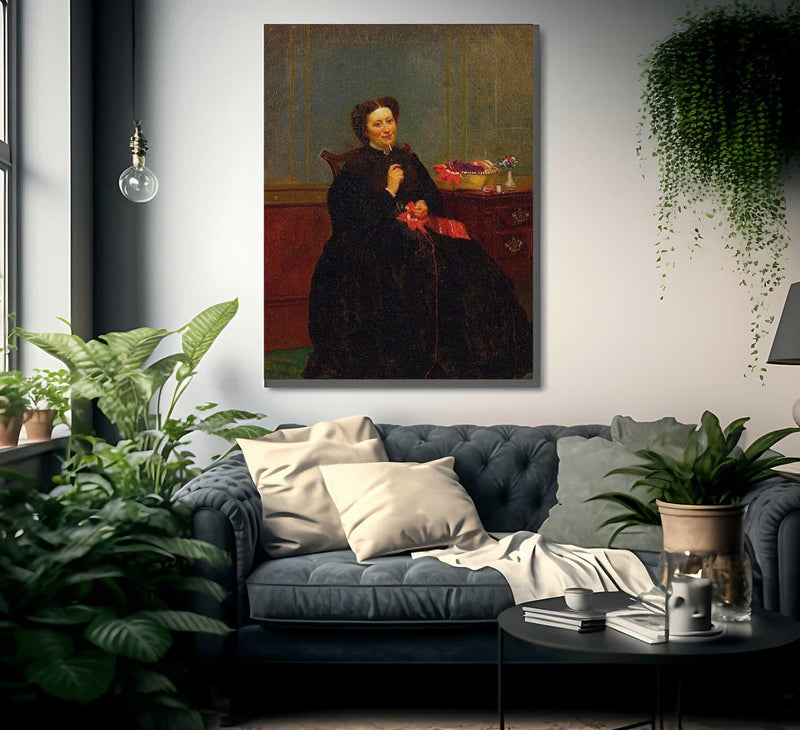 The Next Stitch By John George Brown Fine Art Print