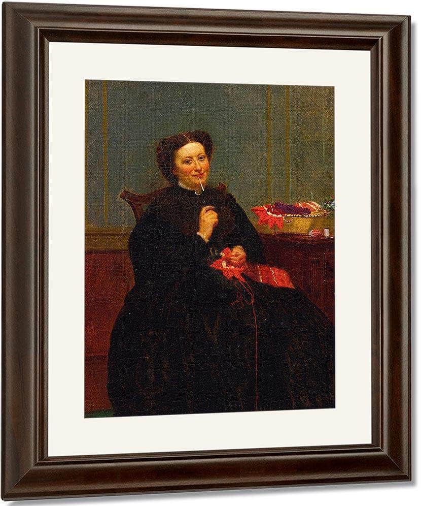 The Next Stitch By John George Brown Fine Art Print