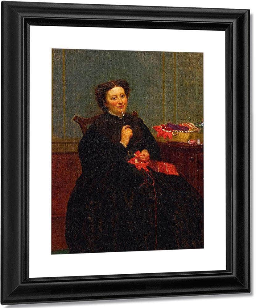 The Next Stitch By John George Brown Fine Art Print