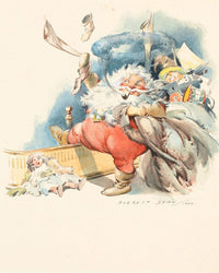 The Night Before Christmas Book Illustration 1942 By Everett Shinn Fine Art Print