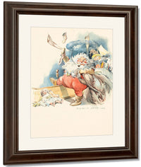 The Night Before Christmas Book Illustration 1942 By Everett Shinn Fine Art Print