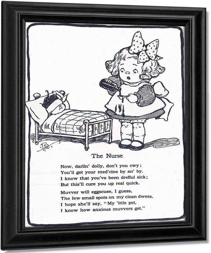 The Nurse By Grace G Drayton Fine Art Print