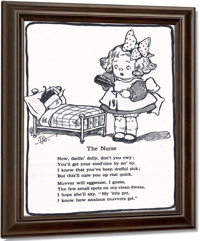 The Nurse By Grace G Drayton Fine Art Print