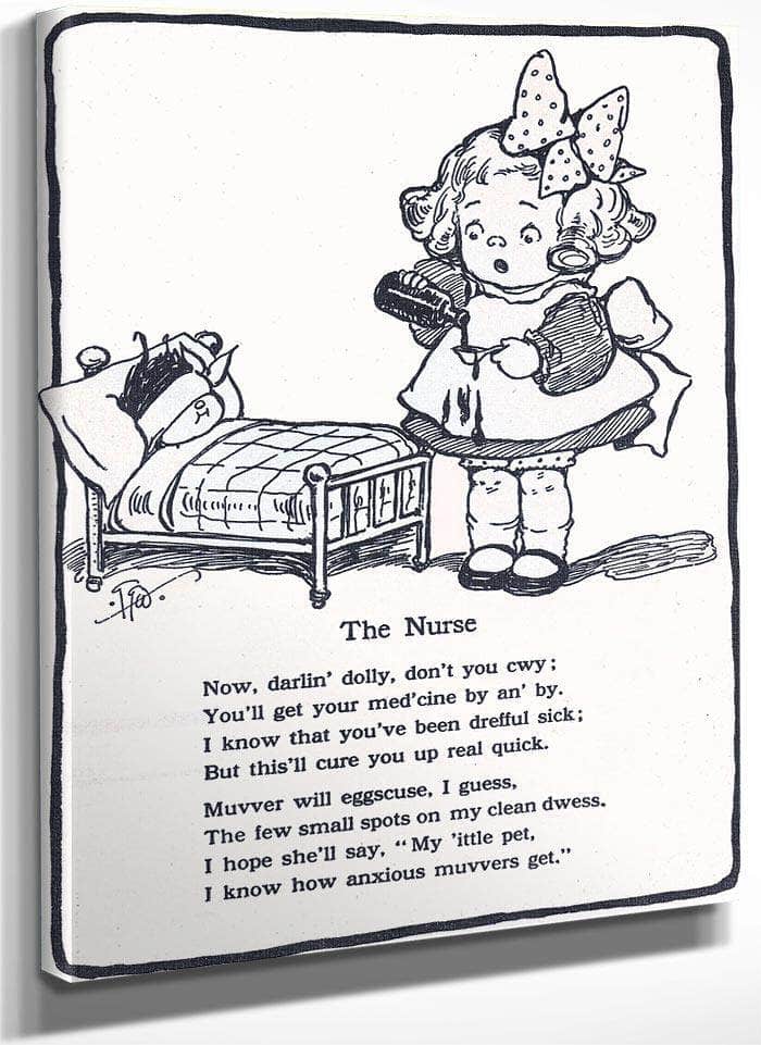 The Nurse By Grace G Drayton Fine Art Print