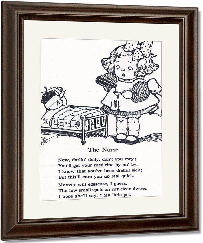 The Nurse By Grace G Drayton Fine Art Print