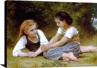 The Nut Gatherers Painting William Adolphe Bouguereau Canvas Art Fine Art Print