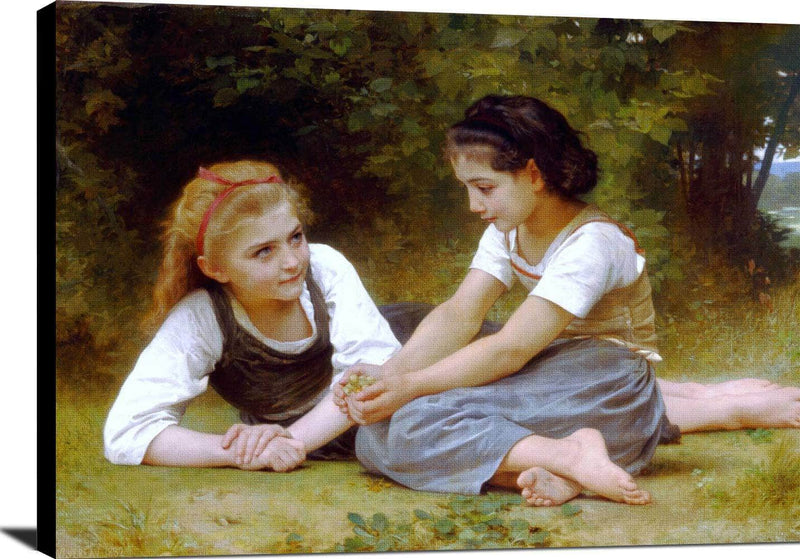The Nut Gatherers Painting William Adolphe Bouguereau Canvas Art Fine Art Print