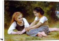 The Nut Gatherers Painting William Adolphe Bouguereau Canvas Art Fine Art Print