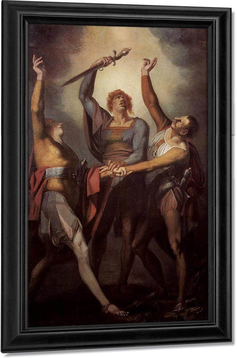 The Oath On The Ruttli By Henry Fuseli Fine Art Print