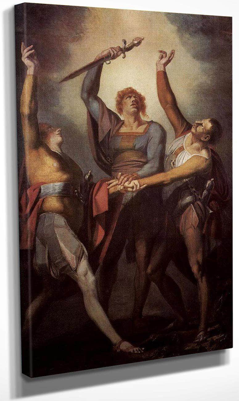 The Oath On The Ruttli By Henry Fuseli Fine Art Print