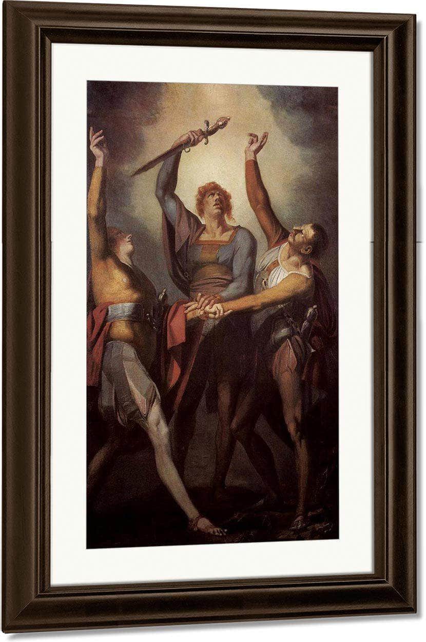 The Oath On The Ruttli By Henry Fuseli Fine Art Print