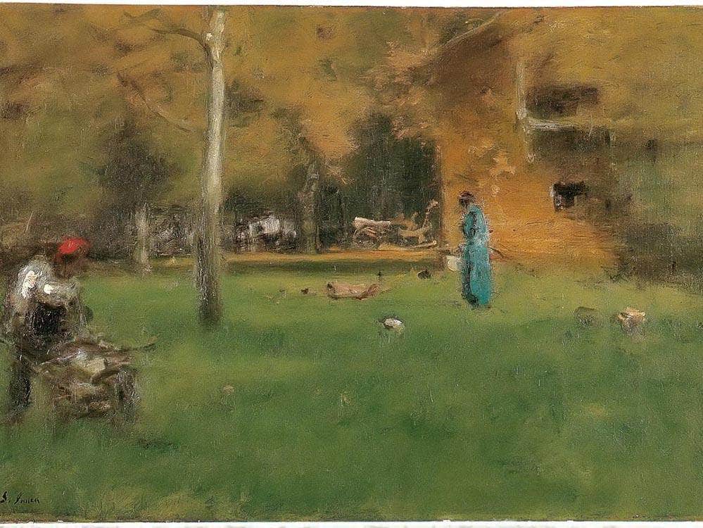 The Old Barn By George Inness Fine Art Print