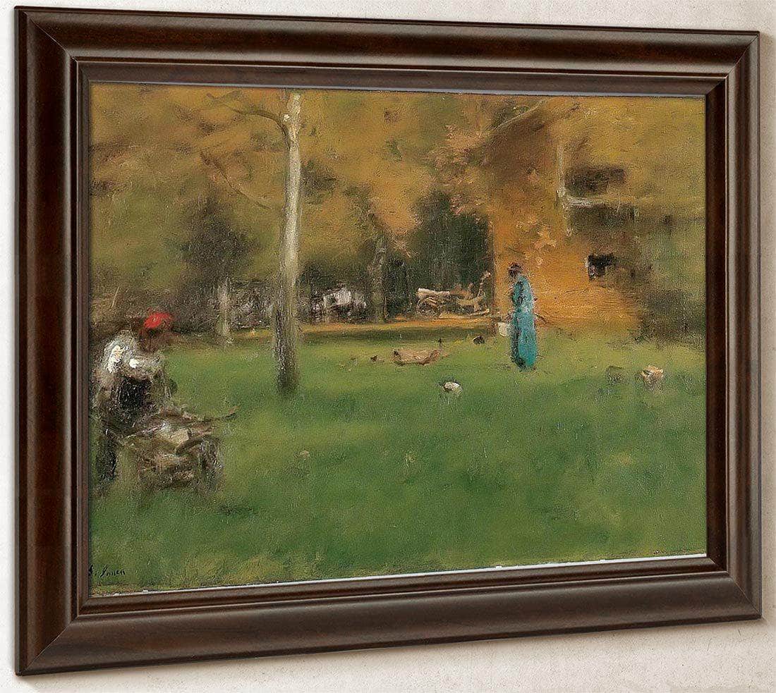 The Old Barn By George Inness Fine Art Print