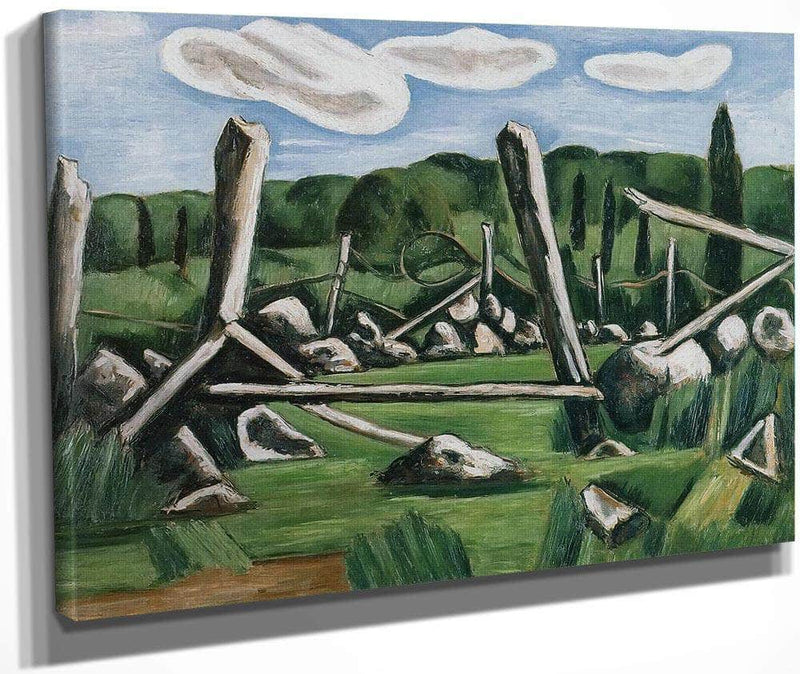 The Old Bars Dogtown By Marsden Hartley Fine Art Print