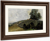 The Old Bridge By Jean Baptiste Camille Corot Fine Art Print